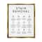 Stupell Industries Laundry Stain Removal Guide Helpful Symbols Chart Framed Floater Canvas Wall Art
